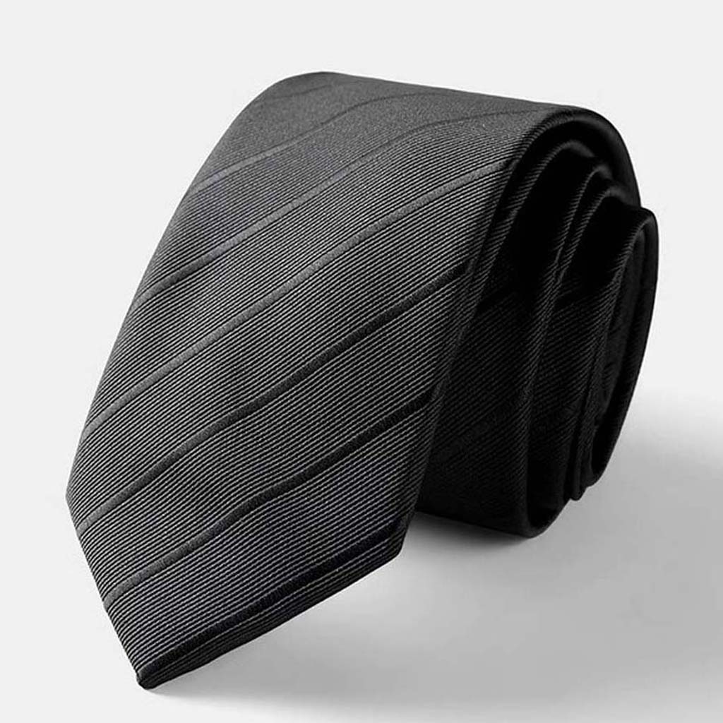 Men's Microfiber Easy for Match Black Necktie