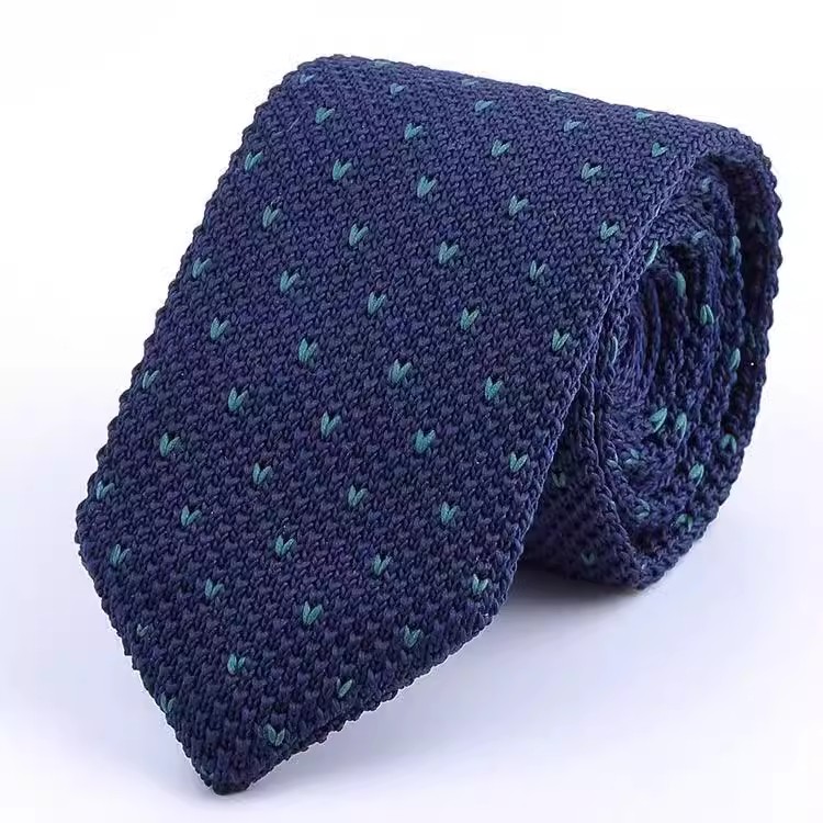 Blue Fashional Knitted Necktie