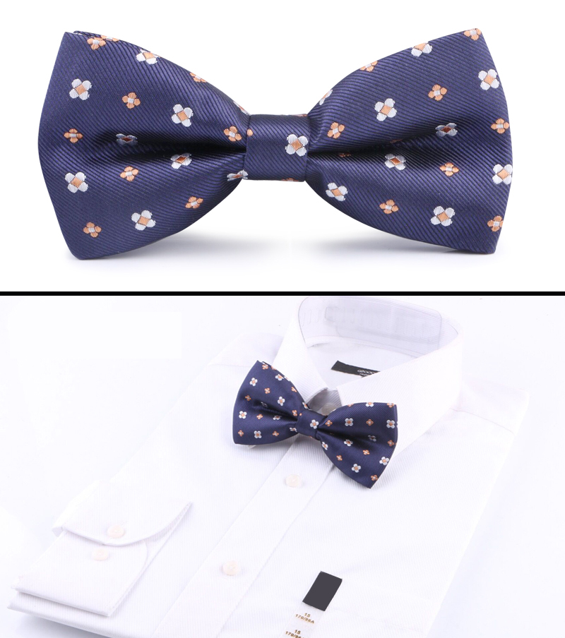 Blue Woven Bowtie